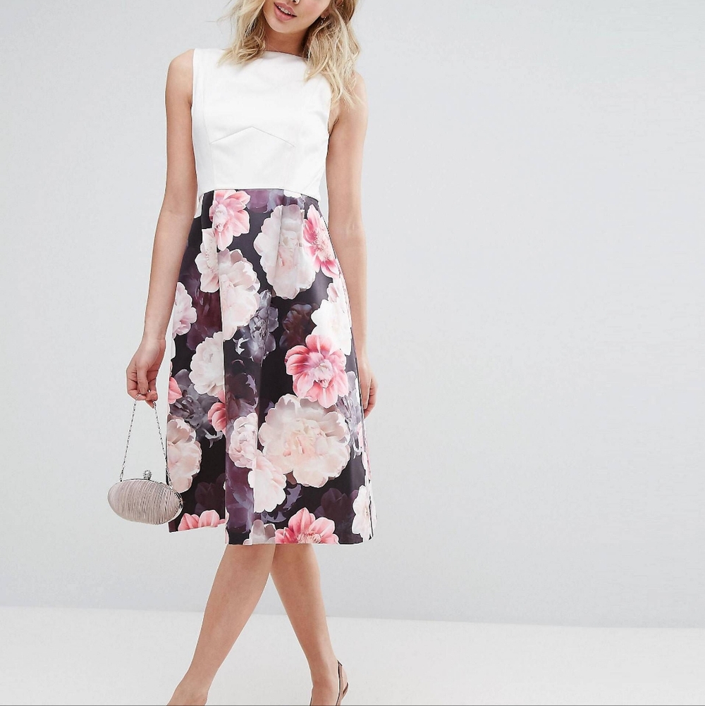Spring Bloom Oasis Midi Dress